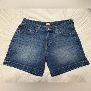 Levi's Women's Straight Leg Blue Jeans Shorts